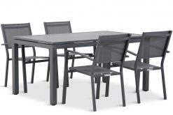 amarilla tuinset antracite 5d concept 247x165 - Lifestyle Amarilla/Concept 160 cm dining tuinset 5-delig stapelbaar