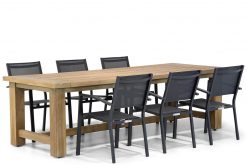 amarilla tuinstoel met fourmile tuintafel 260 cm aluminium tuinset 247x165 - Lifestyle Amarilla/Fourmile 260 cm dining tuinset 7-delig stapelbaar