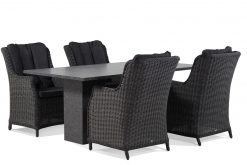 buckingham off black graniet 180 1 247x165 - Garden Collections Buckingham/Graniet 180 cm dining tuinset 5-delig