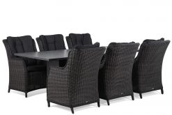 buckingham off black graniet 220 1 247x165 - Garden Collections Buckingham/Graniet 220 cm dining tuinset 7-delig