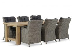 buckingham tuinset kubu 7d fourmile 247x165 - Garden Collections Buckingham/Fourmile 260 cm dining tuinset 7-delig