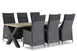 denver cardiff x factor tuinset 1 247x165 - Garden Collections Denver/Cardiff 240 cm dining tuinset 7-delig verstelbaar