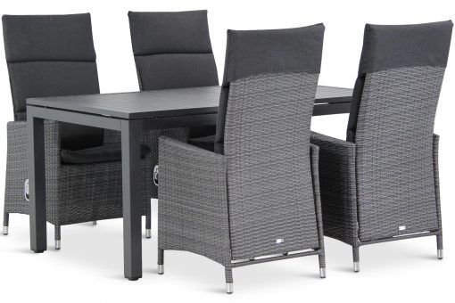 denver tuinset flat antraciet 5d concept 510x340 - Garden Collections Denver/Concept 160 cm dining tuinset 5-delig