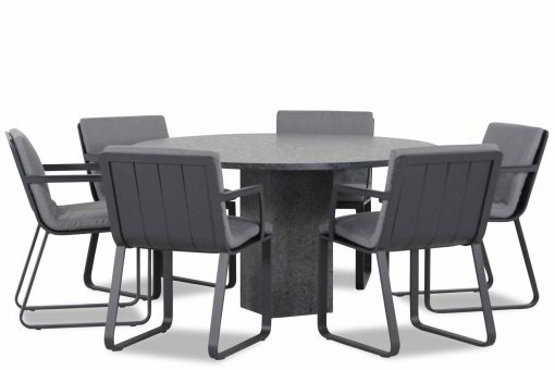 estancia graniet rond 140 1 510x340 - Lifestyle Estancia/Graniet rond 140 cm dining tuinset 7-delig