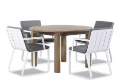 estancia white brighton tafel 120 cm rond 1 247x165 - Lifestyle Estancia/Brighton 120 cm rond dining tuinset 5-delig