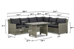 garden collections lusso venerdi dining loungeset 7 delig 247x165 - Garden Collections Lusso/Venerdi dining loungeset 7-delig