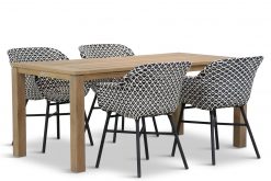 hartman delphine tuinstoel met bristol tuintafel 180 cm 247x165 - Hartman Delphine/Bristol 180 cm dining tuinset 5-delig