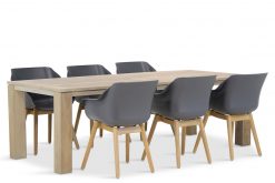 hartman sophie teak xerix met brighton tuintafel 240 cm 247x165 - Hartman Sophie teak/Brighton 240 cm dining tuinset 7-delig