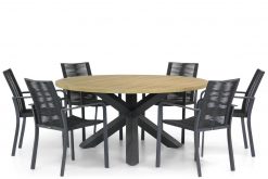 img 6505tuinset 247x165 - Santika Annisa/Rockville 160 cm rond dining tuinset 7-delig