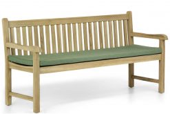 img 7777tuinset 247x165 - Garden Collections Preston tuinbank teak 180 cm incl. forest green kussen