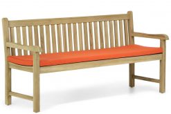 img 7778tuinset 247x165 - Garden Collections Preston tuinbank teak 180 cm incl. orange kussen