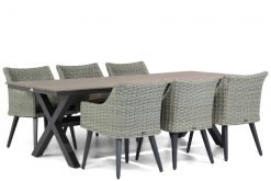 img 8130tuinset 247x165 - Garden Collections Milton/Forest 240 cm dining tuinset 7-delig