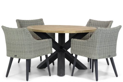 img 8558tuinset 510x340 - Garden Collections Milton/Rockville 120 cm rond dining tuinset 5-delig