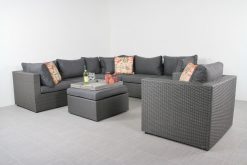 lr 16 parma big corner a hocker   stoel voor 2699 247x165 - Suns XL loungeset Parma - Inclusief loungestoel - Antraciet