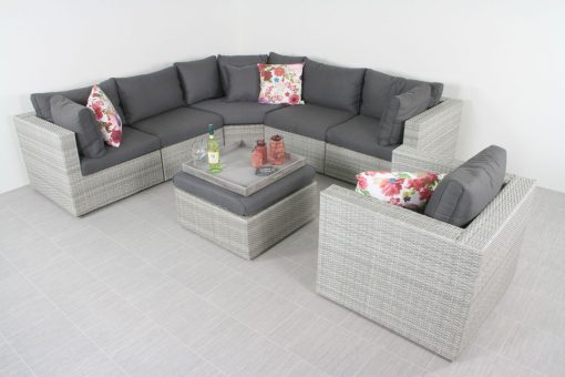 lr 16 parma big corner wg hocker stoel bovenaf 2847 510x340 - Suns Parma loungeset XL - inclusief loungestoel - White grey