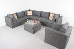 lr 6 parma corner a   extra middel  hocker   stoel bovenaf 2779 247x165 - Parma loungeset - inclusief stoel + middenelement - Antraciet