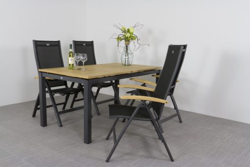 lr sonate tafel hartman 160x90 roma verstelbare stoel teak arm voor 1649 510x340 - Hartman tuinset Sonata tuintafel 160 cm. - Roma tuinstoelen