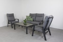 lr azoren loungeset bank verstelbaar 2 stoe 247x165 - Azoren/Hammelton stoel-bank loungeset 4-delig verstelbaar - Antraciet