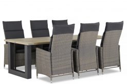 madera kubu cardiff u factor tuinset 1 247x165 - Garden Collections Madera/Cardiff U-factor 240 cm dining tuinset 7-delig