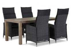 madera off black bristol 180 1 247x165 - Garden Collections Madera/Bristol 180 cm dining tuinset 5-delig