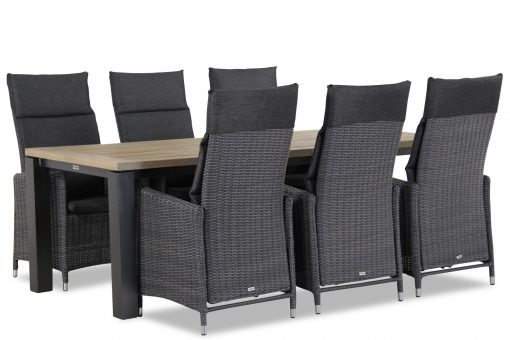 madera off black veneto tuinset 1 510x340 - Garden Collections Madera/Veneto 230 cm dining tuinset 7-delig