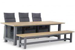 madera tuinset off black 5d san francisco 247x165 - Garden Collections Madera/San Francisco 260 cm dining tuinset 5-delig