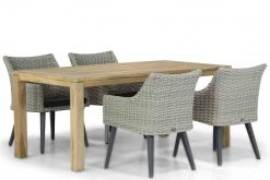 milton new grey bristol 5 delig 247x165 - Garden Collections Milton/Bristol 180 cm dining tuinset 5-delig