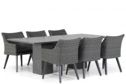 milton off black wicker dining tuinstoel graniet 220 dining tuintafel 7 delig tuinset 247x165 - Garden Collections Milton/Graniet 220 cm dining tuinset 7-delig