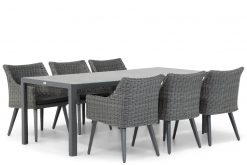 milton off black dining tuinstoel met varano 210 cmtuintafeltuinset 247x165 - Garden Collections Milton/Varano 210 cm dining tuinset 7-delig