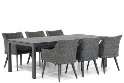 milton off black tuinstoel met concept tuintafel 220 cm tuinsettuinset 247x165 - Garden Collections Milton/Concept 220 cm dining tuinset 7-delig