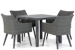 milton off black tuinstoel met palazzo tuintafel 90 cm tuinsettuinset 247x165 - Garden Collections Milton/Pallazo 90 cm dining tuinset 5-delig