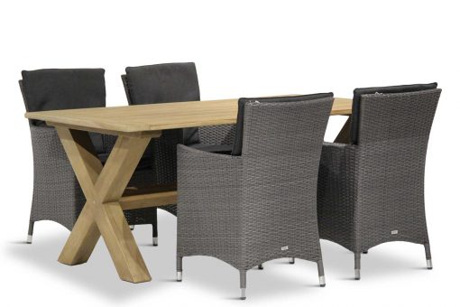 orlando met bristol teak 510x340 - Garden Collections Orlando/Bristol X tuinset 5-delig