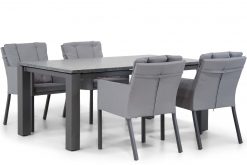 parma tuinset antracite 5d alaska 247x165 - Lifestyle Parma/Alaska 180 cm dining tuinset 5-delig