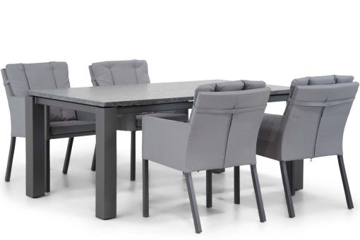 parma tuinset antracite 5d alaska 510x340 - Lifestyle Parma/Alaska 180 cm dining tuinset 5-delig