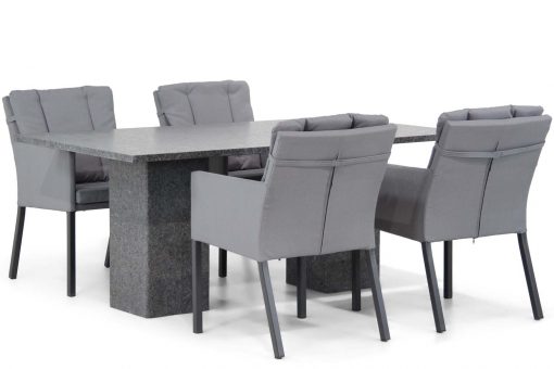 parma tuinset antracite 5d graniet rechthoek 510x340 - Lifestyle Parma/Graniet 180 cm dining tuinset 5-delig