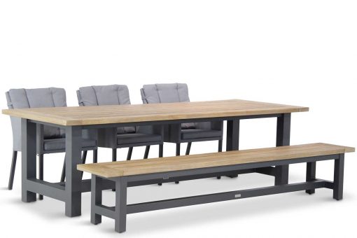 parma tuinset antracite 5d san francisco 510x340 - Lifestyle Parma/San Francisco 260 cm dining tuinset 5-delig