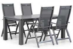 royal club tuinset antracite 5d alaska 247x165 - Hartman Royal Club/Alaska 180 cm dining tuinset 5-delig