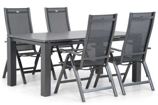 royal club tuinset antracite 5d alaska 510x340 - Hartman Royal Club/Alaska 180 cm dining tuinset 5-delig