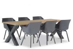 sophie elements xerix met cardiff 240 cm teak 247x165 - Hartman Sophie element/Cardiff 240 cm dining tuinset 7-delig