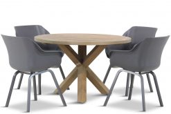 sophie tuinset xerix 5d sand city 247x165 - Hartman Sophie element/Sand City rond 120 cm dining tuinset 5-delig