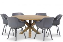 sophie tuinset xerix 7d sand city 247x165 - Hartman Sophie element/Sand City rond 160 cm dining tuinset 7-delig