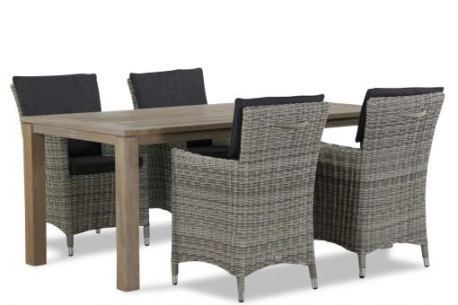 springfield grey bristol 180 1 1 510x340 - Garden Collections Springfield/Bristol 180 cm dining tuinset 5-delig