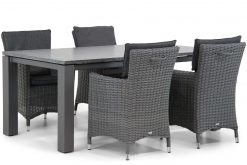 springfield diningset off black 5d alaska 247x165 - Garden Collections Springfield/Alaska 180 cm dining tuinset 5-delig