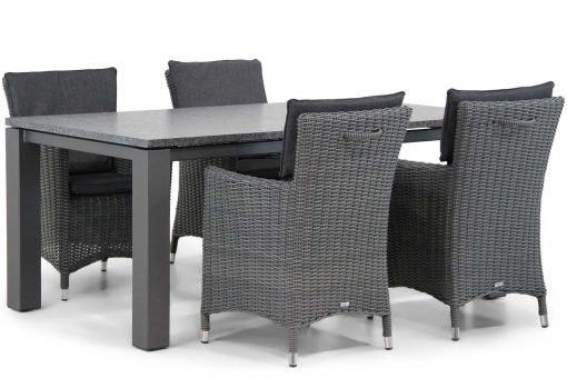 springfield diningset off black 5d alaska 510x340 - Garden Collections Springfield/Alaska 180 cm dining tuinset 5-delig