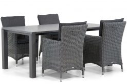 springfield diningset off black 5d munster 247x165 - Garden Collections Springfield/Munster 180 cm dining tuinset 5-delig