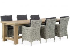 springfield tuinset new grey 7d fourmile 247x165 - Garden Collections Springfield/Fourmile 260 cm dining tuinset 7-delig