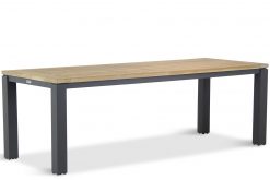 veneto tafel 230x90 cm greywash teak 247x165 - Lifestyle Veneto dining tuintafel 230 x 90 cm