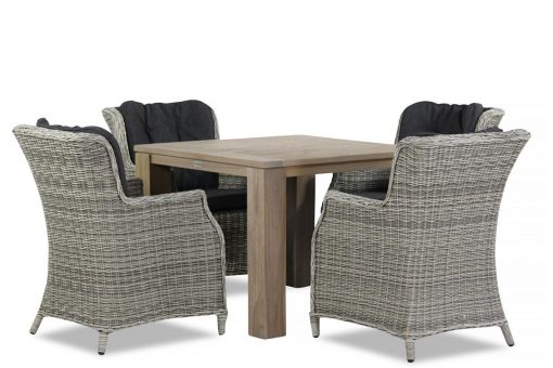 vita brighton triangel 1 1 510x340 - Garden Collections Vita/Brighton 100 cm dining tuinset 5-delig