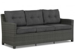 wicker loungebank luga 247x165 - Domani Luga lounge tuinbank 3-zits + 2 x bijzettafel met kussen