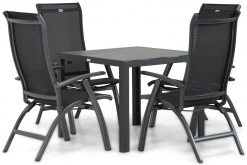 hartman summerland aluminium standenstoel varano tuintafel 90 cm 247x165 - Hartman Summerland/Varano 90 cm dining tuinset 5-delig